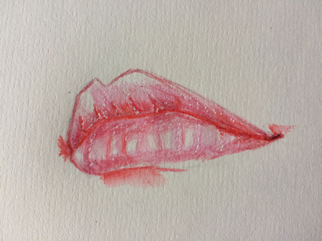 painting lips