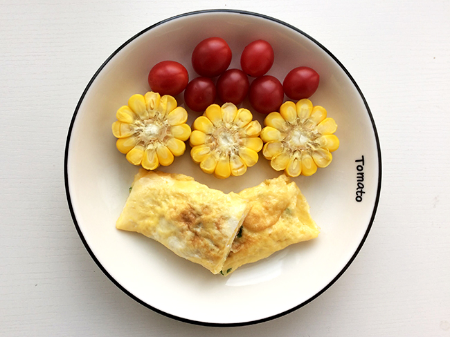Fried eggs Corn煎蛋玉米